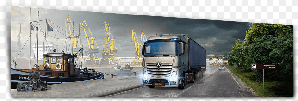 Euro Truck Simulator, Transportation, Vehicle, Water, Boat Free Png Download