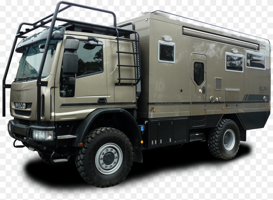 Eurocargo 4x4 Luxury Motorhome Slrv Expedition Vehicles Iveco Eurocargo 4x4 Camper, Transportation, Truck, Vehicle, Machine Free Png