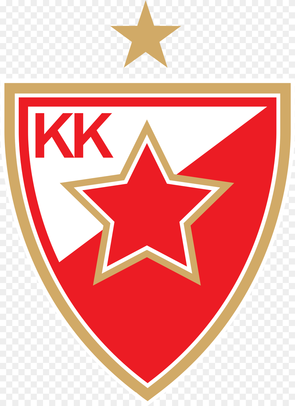 Eurocup Map Logo Red Star Belgrade, Symbol, Armor, Star Symbol Png Image