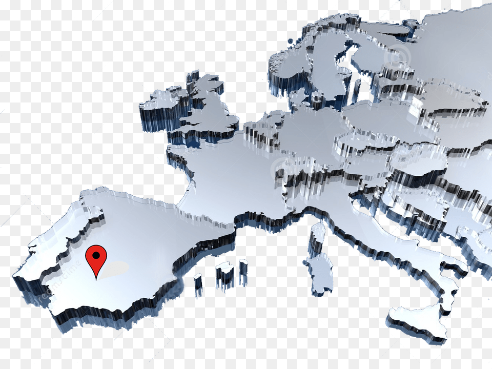 Europe 3d Map, Ice, Nature, Outdoors, Mountain Free Transparent Png