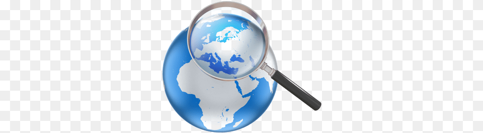 Europe And Asia Globe, Astronomy, Outer Space, Magnifying Png Image
