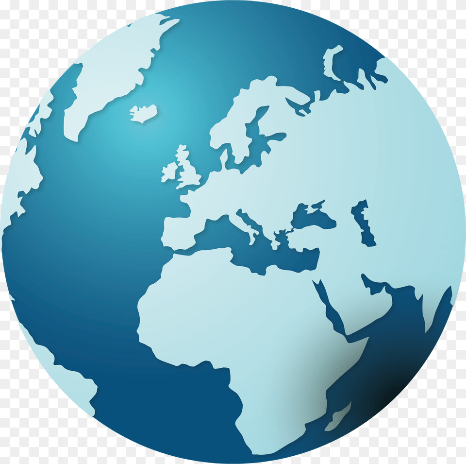 Europe Clip Art Creative Transprent Earth Map Globe Vector, Astronomy, Outer Space, Planet Free Png