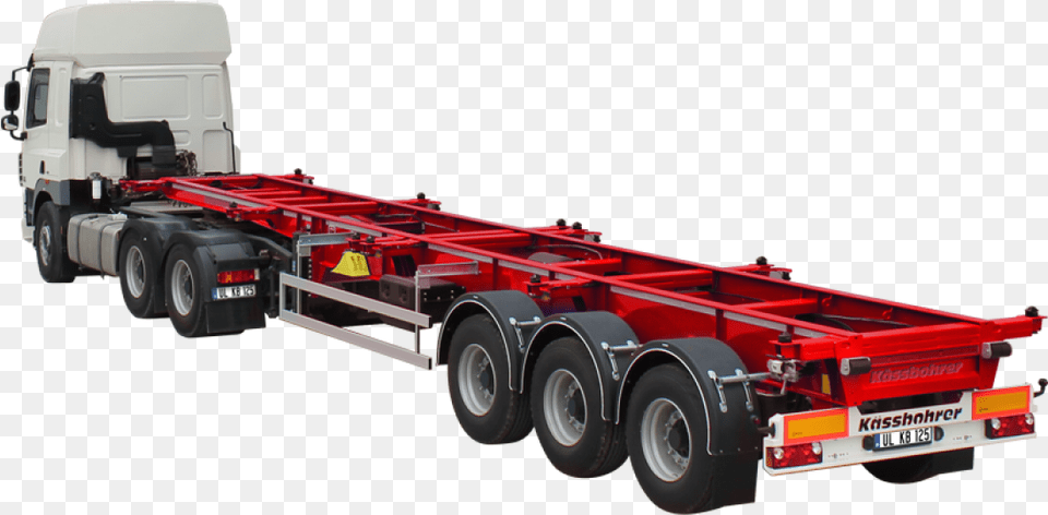 Europe Container Trailer Chassis Trailer, Trailer Truck, Transportation, Truck, Vehicle Free Png Download