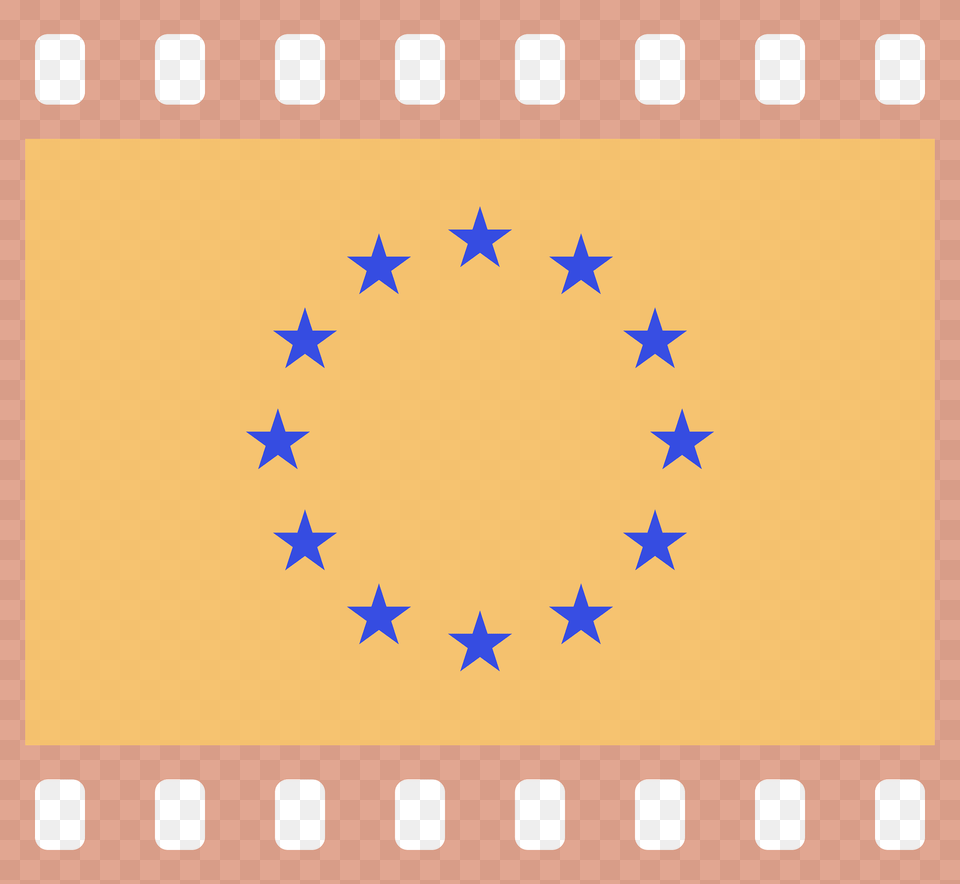 Europe Flag 35mm Negative Clipart, Symbol Free Transparent Png