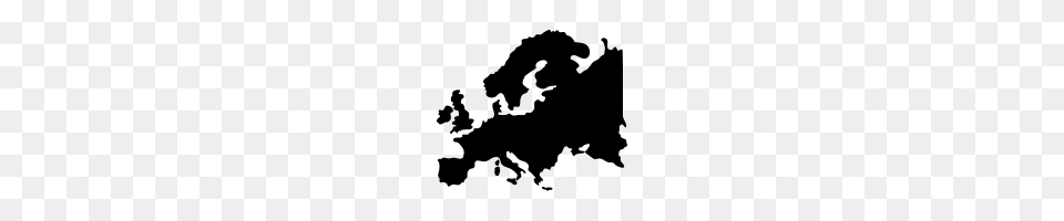 Europe Map Icons Noun Project, Gray Free Png