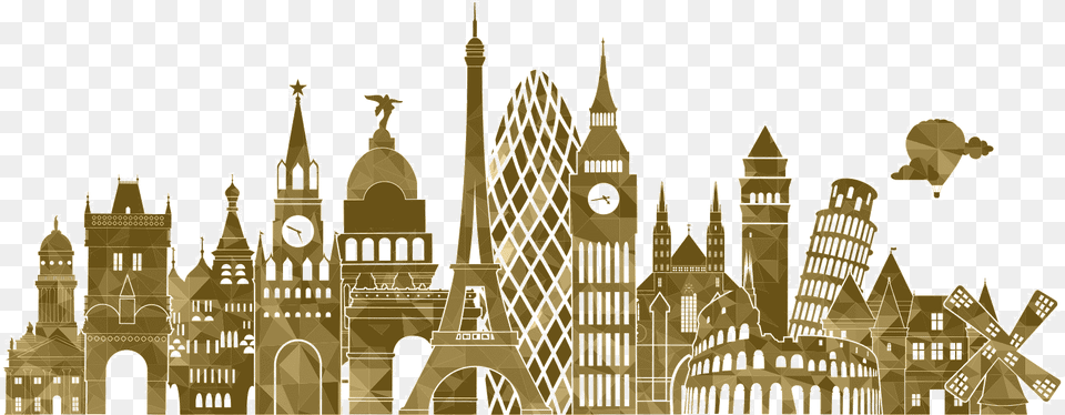 Europe Skyline, Architecture, Building, Cathedral, Church Png Image