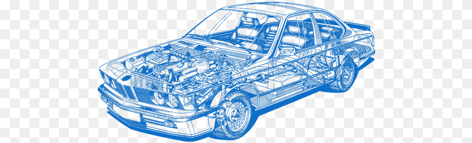 European Auto Repair Empower Automotive United States Bmw 635 Csi Cutaway, Cad Diagram, Diagram Free Transparent Png