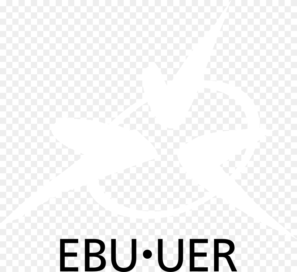 European Broadcasting Union Logo Black And White Habitat, Stencil, Symbol, Person Free Png