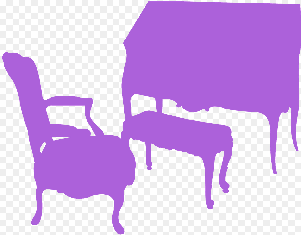 European Classical Furniture Silhouette, Person Free Png