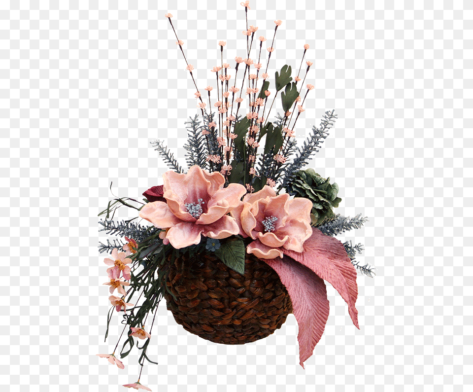 European Pastoral Home Simulation Flower Wall Hanging Wall, Flower Arrangement, Flower Bouquet, Plant, Pattern Free Png Download