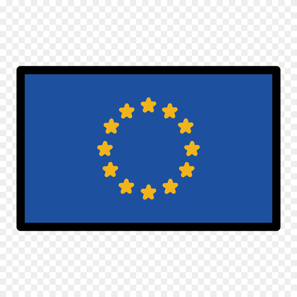 European Union Flag Emoji Clipart, Symbol Png