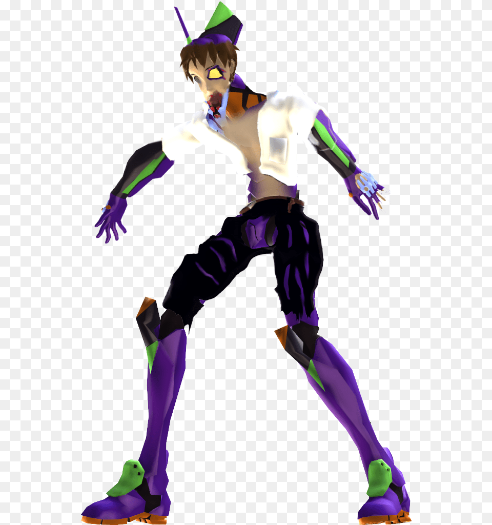 Eva 01 Tf Illustration, Purple, Clothing, Costume, Person Free Png