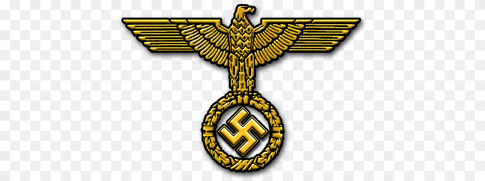 Eva Braun And Adolf Hitler Third Reich Emblem, Logo, Symbol, Gold Png