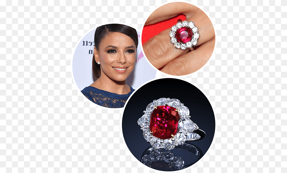 Eva Longoria Leon Mege Engagement Ring Diamond Ring Earrings, Accessories, Jewelry, Earring, Gemstone Png Image