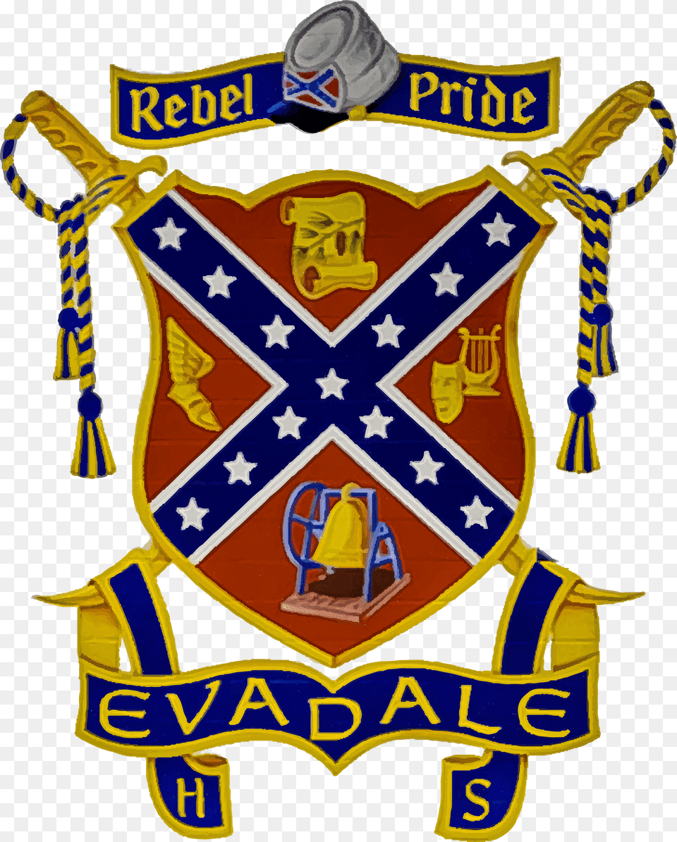 Evadale High School Coat Of Arms Clipart, Emblem, Symbol, Badge, Logo Free Png