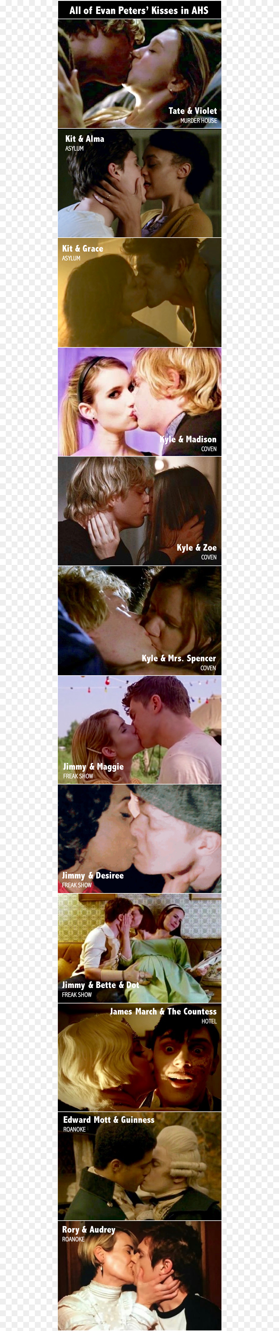 Evan Peters Ahs Kiss Png