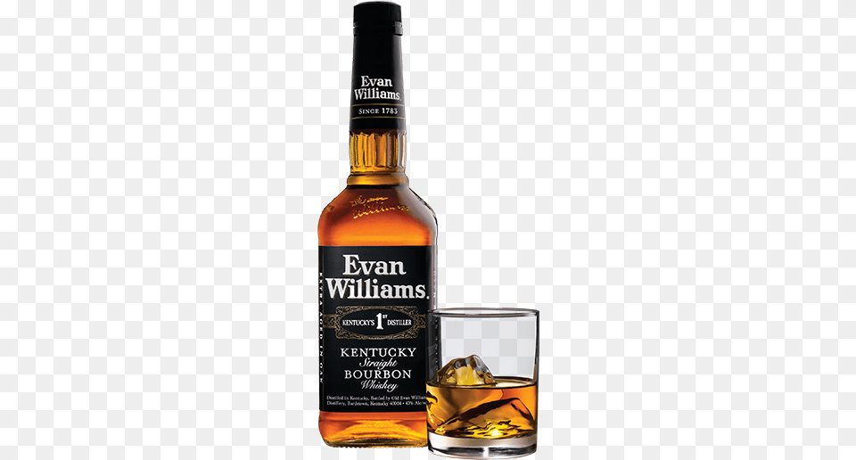 Evan Williams Black Label Bourbon Evan Williams Kentucky Straight Bourbon Whiskey, Alcohol, Beverage, Liquor, Beer Free Png Download