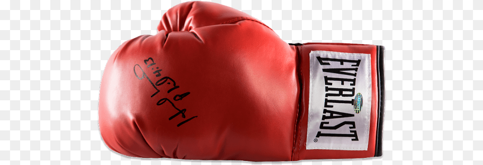 Evander Holyfield Signed Red Everlast Boxing Glove Boxing Glove Transparent Left, Clothing Free Png Download