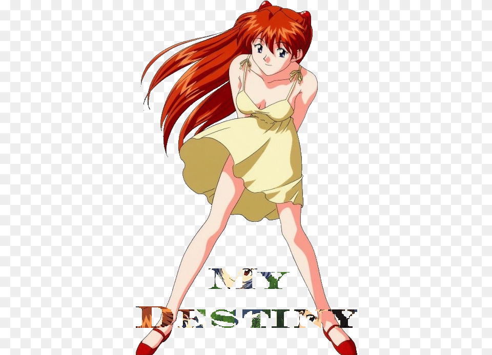 Evangelion Asuka Langley Sundress, Book, Comics, Publication, Adult Png Image