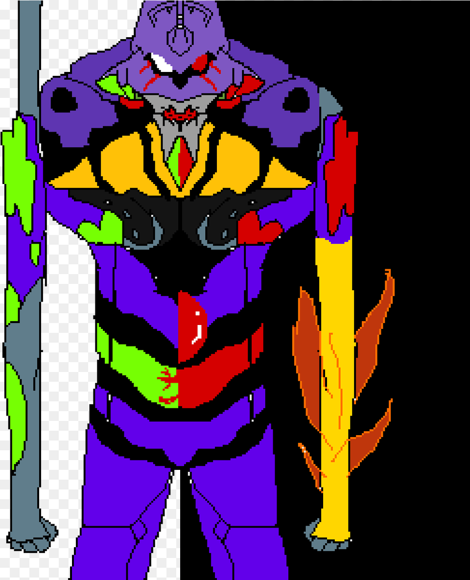 Evangelion Unit 01 Full Body Illustration, Adult, Male, Man, Person Free Png