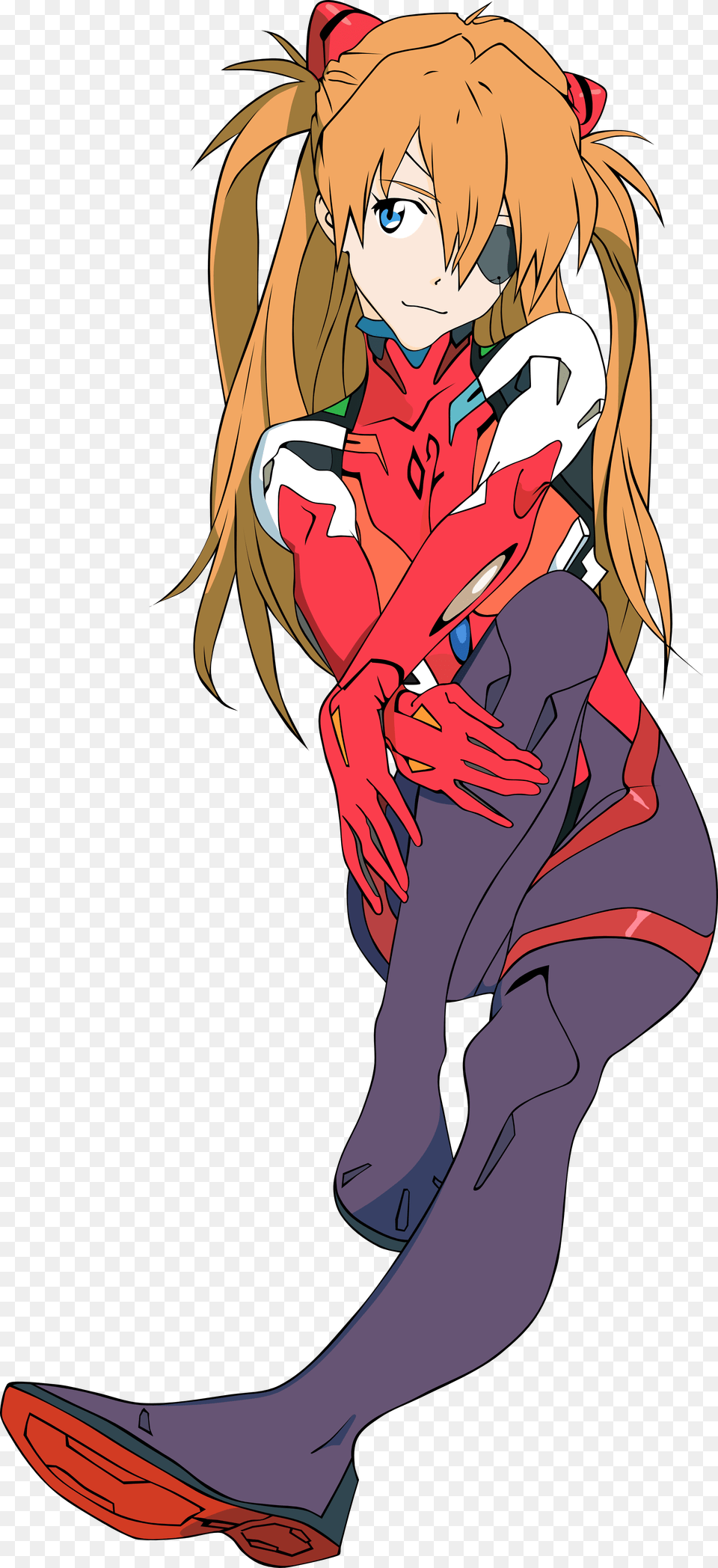 Evangelion You Can Not Redo Asuka Poster, Book, Comics, Publication, Person Free Transparent Png