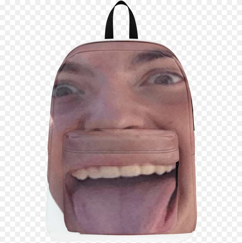 Evano Tongue Boy Carving, Backpack, Bag, Person, Body Part Png