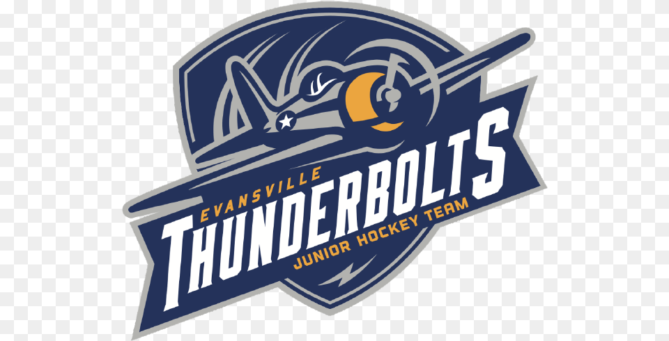 Evansville Thunderbolts, Logo, Architecture, Building, Factory Free Png