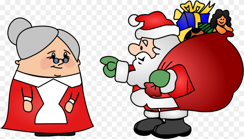 Eve Santa With A Sack Clipart, Baby, Person, Face, Head Png Image