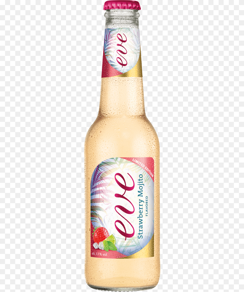 Eve Strawberry Mojito, Alcohol, Beer, Beverage, Bottle Png Image
