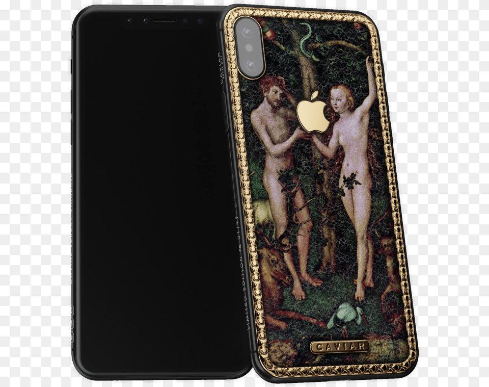Eve To Adam Gnawed By Doubts Is Located Iphone X Temptation, Electronics, Mobile Phone, Phone, Art Free Png Download