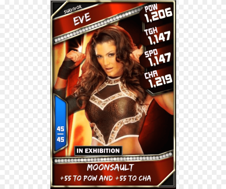 Eve Torres Eve Torres Wwe Supercard, Adult, Person, Female, Woman Png Image