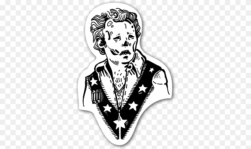 Evel Skull Sticker Punk Stickers, Person, Adult, Male, Man Free Png
