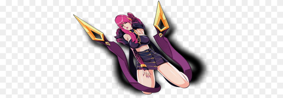 Evelynn Kda Waifu Stickerdata Rimg Lazydata Graphic Design, Book, Comics, Publication, Adult Png