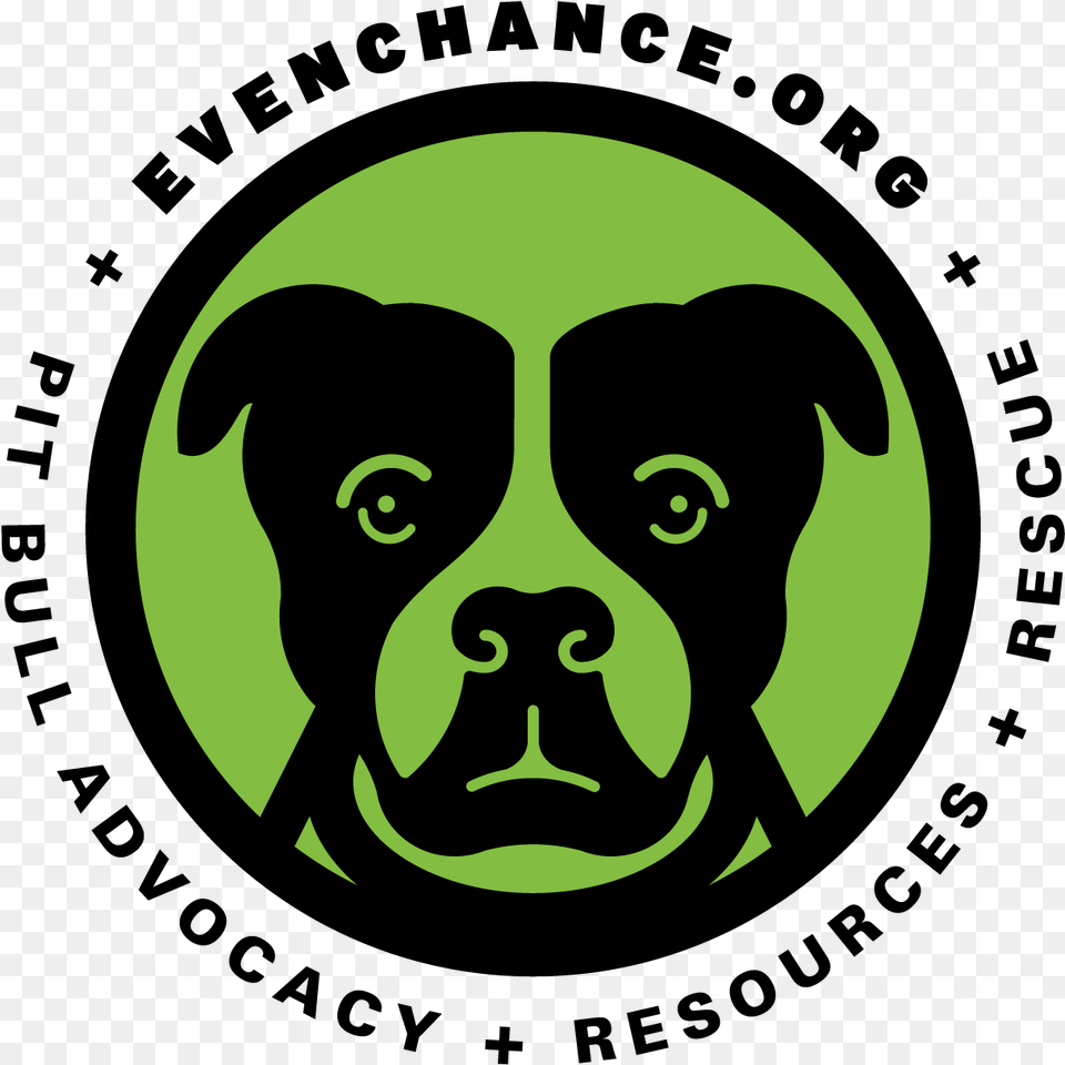 Even Chance Pitbull Rescue Language, Green, Logo, Face, Head Free Png