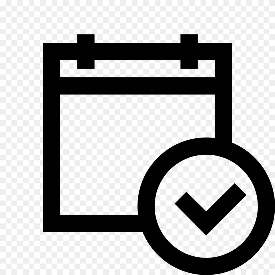 Event Accepted Icon, Gray Png Image