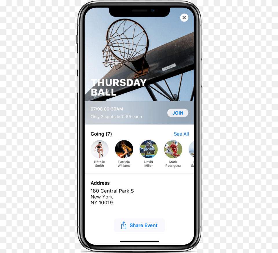 Event Info 2 Iphonexspacegrey Portrait, Hoop, Person, Electronics, Mobile Phone Png