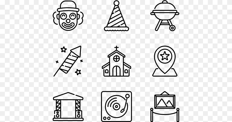 Event Knowledge Icons, Gray Png