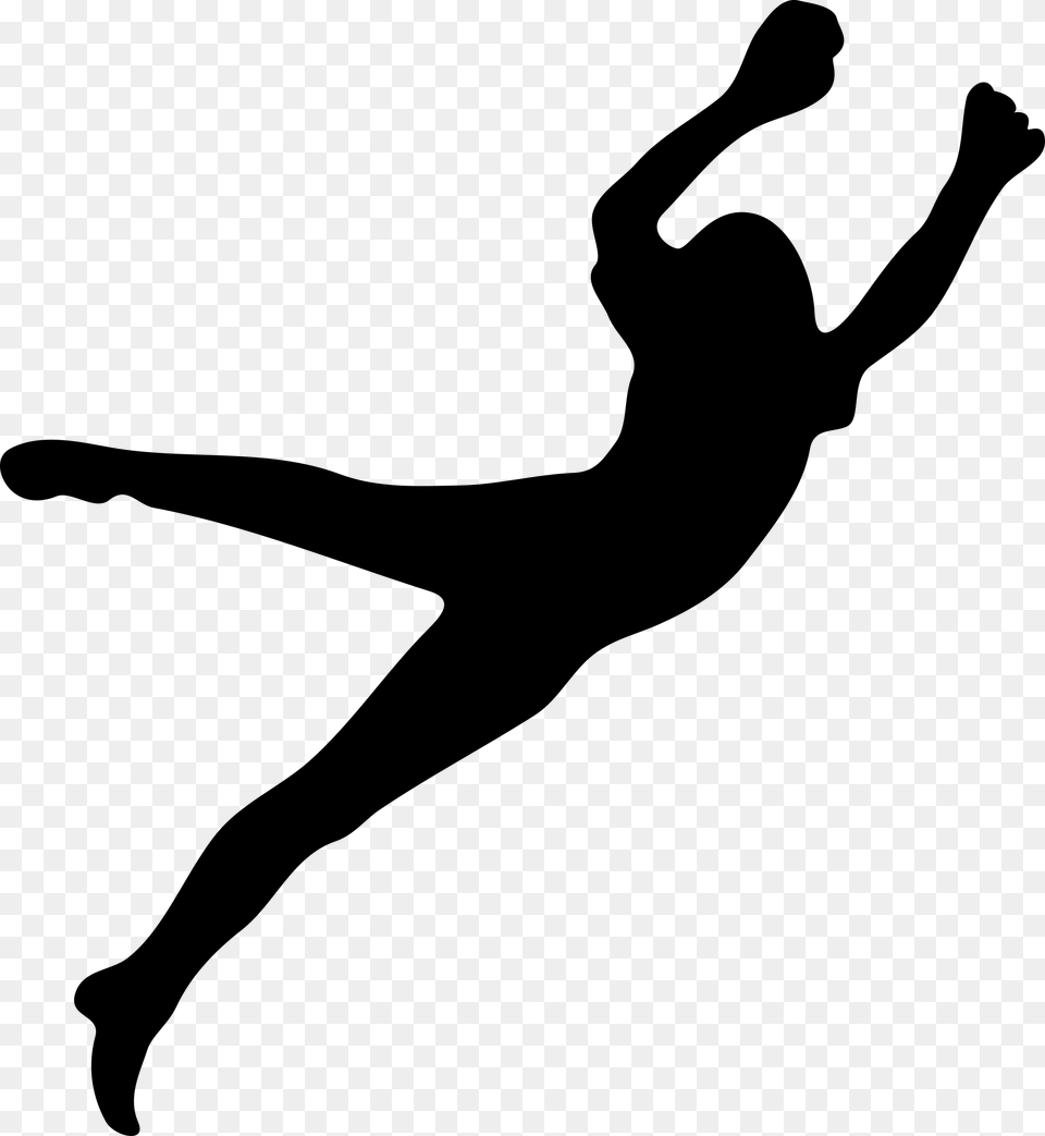 Eventperforming Artssilhouette Female Goalkeeper Silhouette, Gray Free Png Download