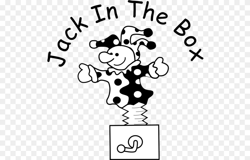 Events In Aylesbury Jack In The Box Clipart Black And White, Stencil Free Transparent Png