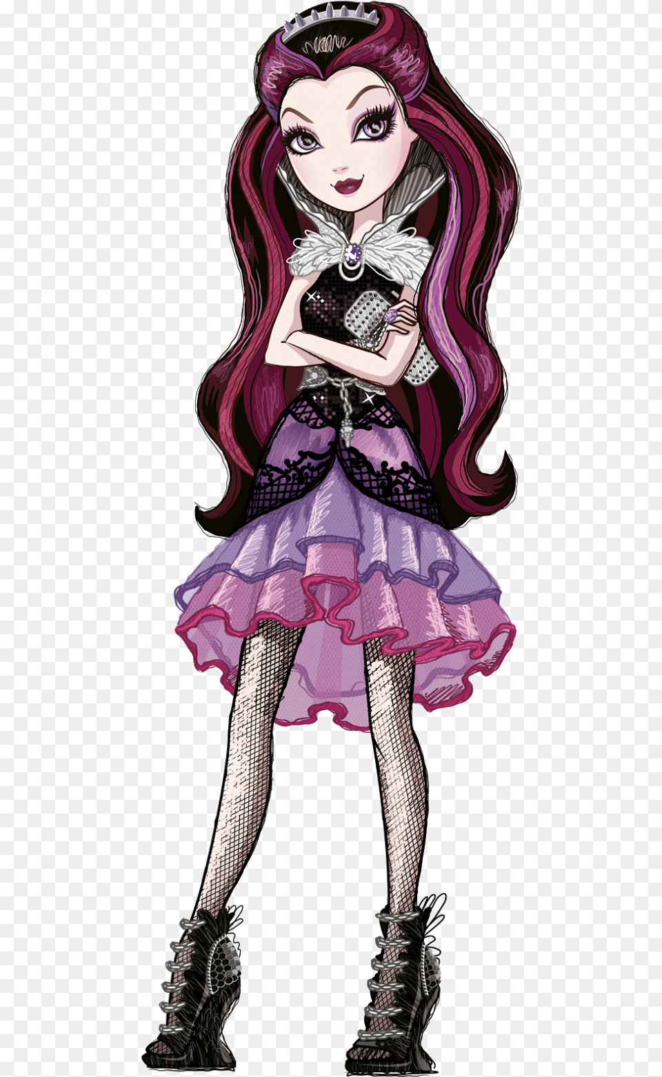 Ever After High Artwork Raven Raven Queen Ever After High Characters, Book, Clothing, Comics, Shoe Png
