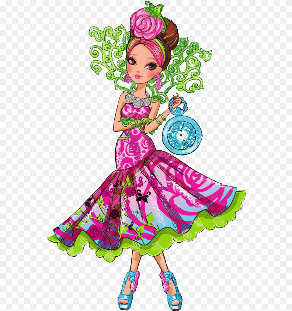 Ever After High Briar Beauty Way Too Wonderland, Toy, Doll, Figurine, Person Free Transparent Png