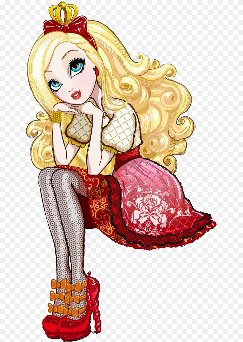 Ever After High Characters Apple White, Adult, Wedding, Publication, Person Png Image
