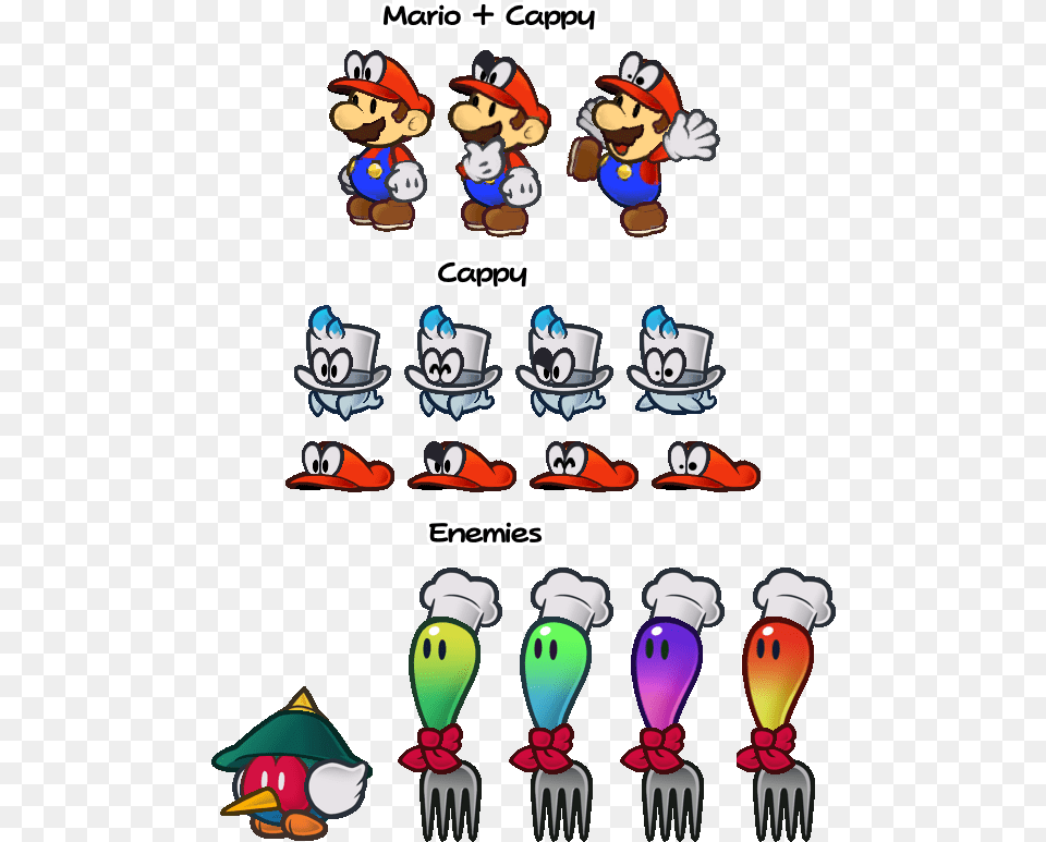 Ever Wondered What Super Mario Odyssey Characters Mario And Peach, Cutlery, Baby, Person, Fork Png Image