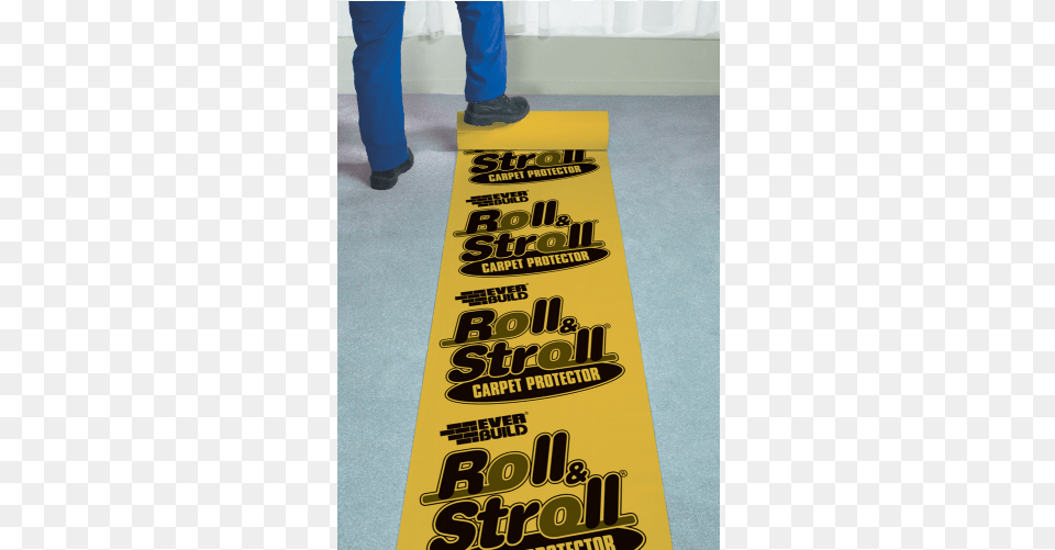 Everbuild Roll Amp Stroll Carpet Protection 600mm X 20m Everbuild Roll Amp Stroll Premium Carpet Protector, Adult, Male, Man, Person Free Png Download