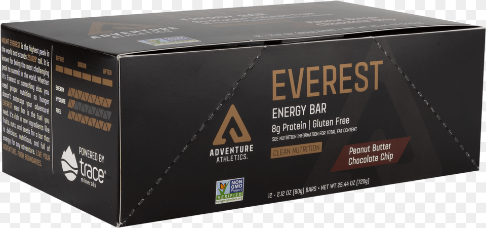 Everest Energy Bar Adventure Athletics Nutrition Everest 01 Bar, Box, Cardboard, Carton, Package Free Png