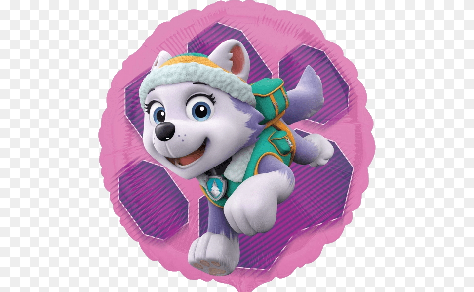 Everest Og Skye Folie Ballon Pink Paw Patrol Balloon, Face, Head, Person, Toy Png Image