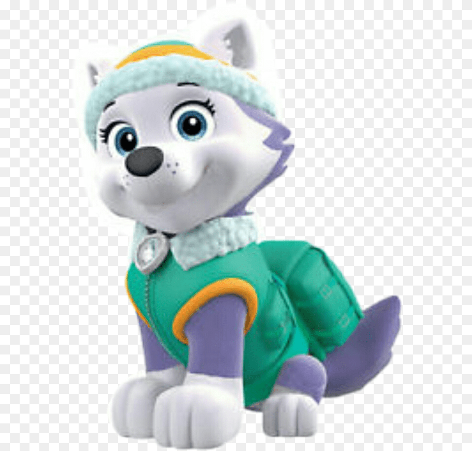 Everest Pawpatrol Everestpawpatrol Paw Patrol Everest, Toy, Plush, Face, Head Free Png