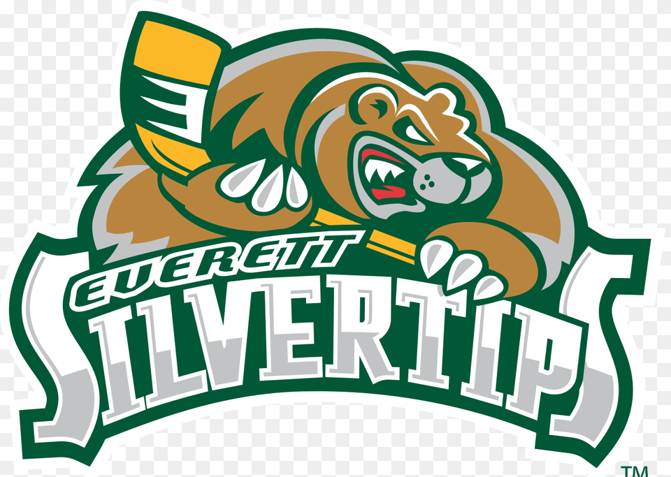 Everett Silvertips Full Logo, Dynamite, Weapon, Animal, Mammal Png