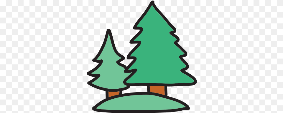 Evergreen Icon And Vector Christmas Tree, Plant, Fir, Christmas Decorations, Festival Free Png Download