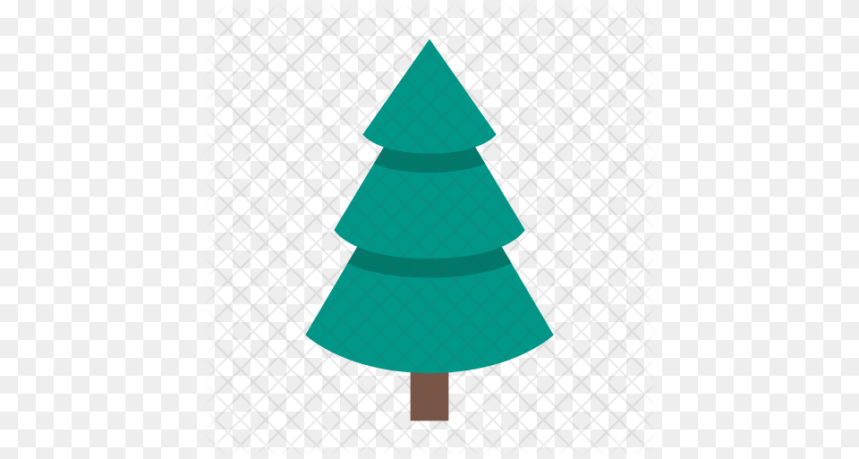 Evergreen Icon Of Flat Style Christmas Tree, Christmas Decorations, Festival Free Png Download